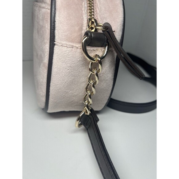 Juicy Couture Viral Juicy For All Crossbody Bag Pink Black Charm Purse Velour NW - Picture 6 of 11